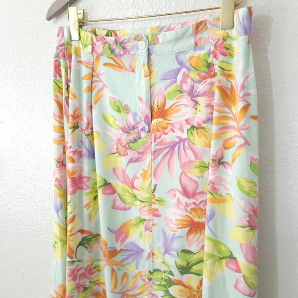 Jaclyn Smith Floral Skirt Womens 14 / 16 ALTERED Summer Midi Tea Length … - Picture 6 of 13